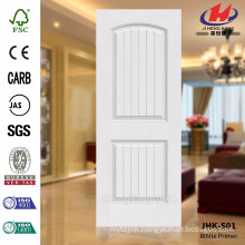 JHK-S01 Popular New Model Deep Groove Best Used Interior Door White Primer Door Skin